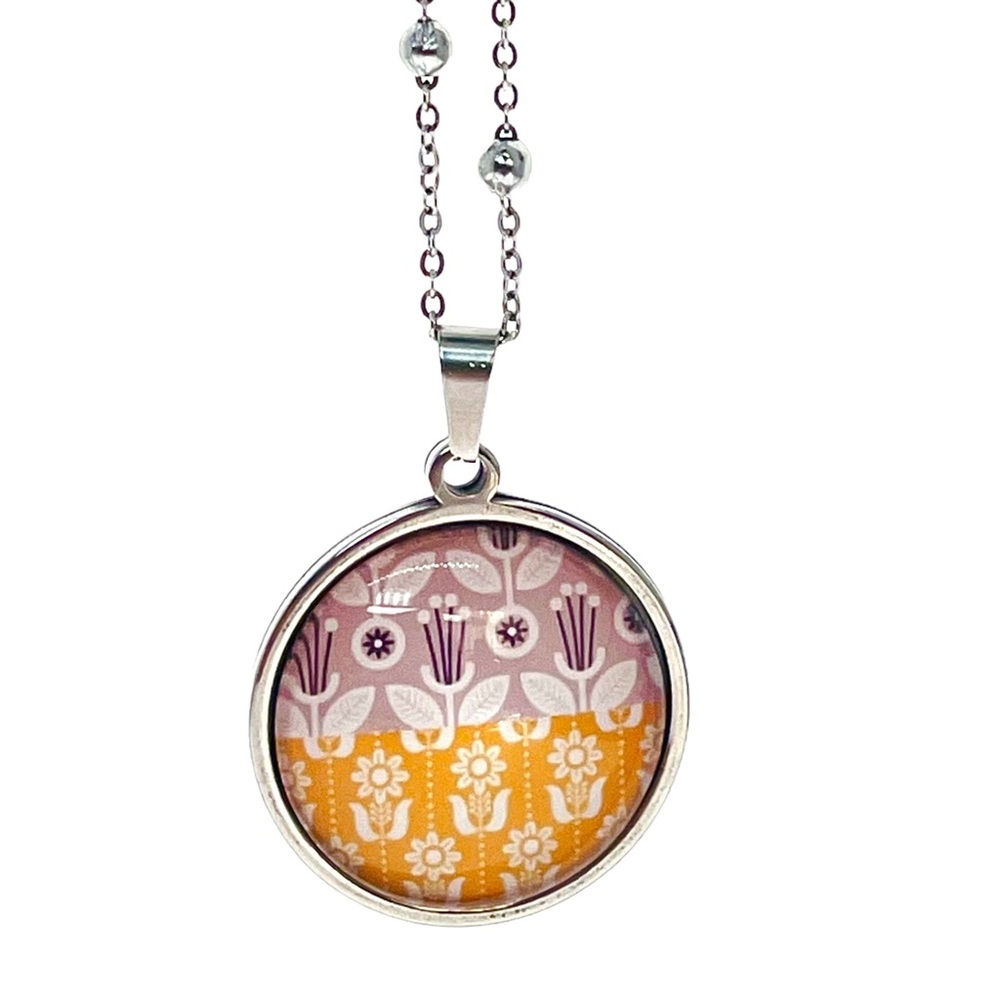 Antique Lace Dandelion Necklace